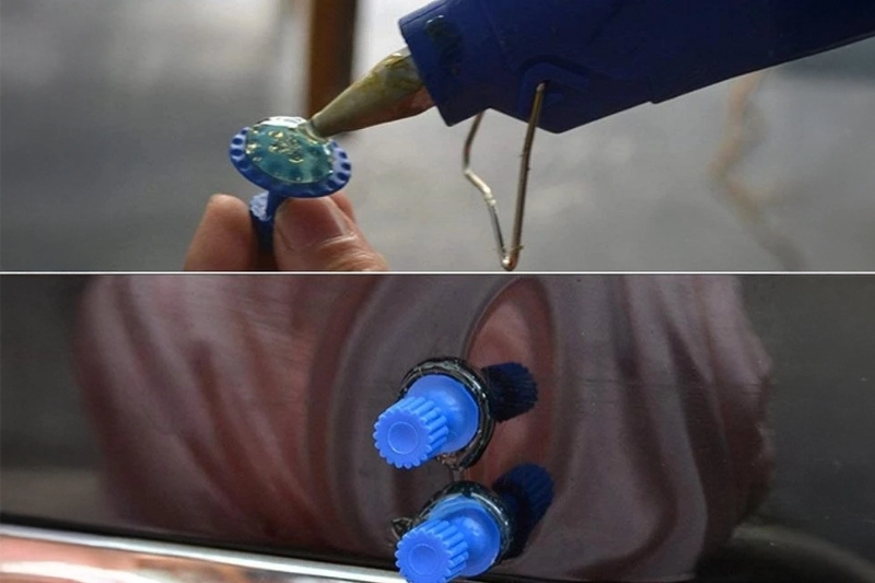 Usuwanie wgnieceń metodą klejową. 10 kroków